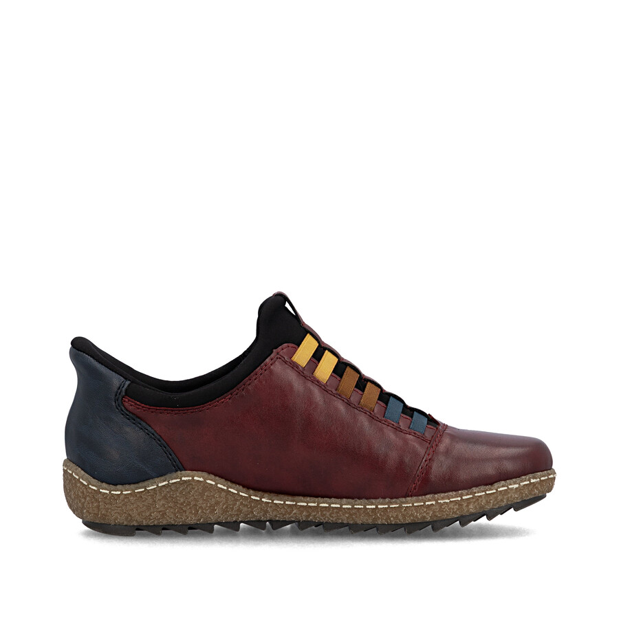 scarpe elasticizzate rosse da donna rieker l7562-35