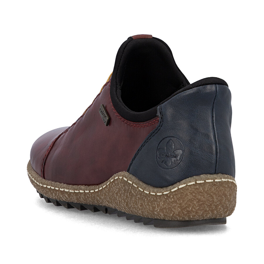 scarpe elasticizzate rosse da donna rieker l7562-35