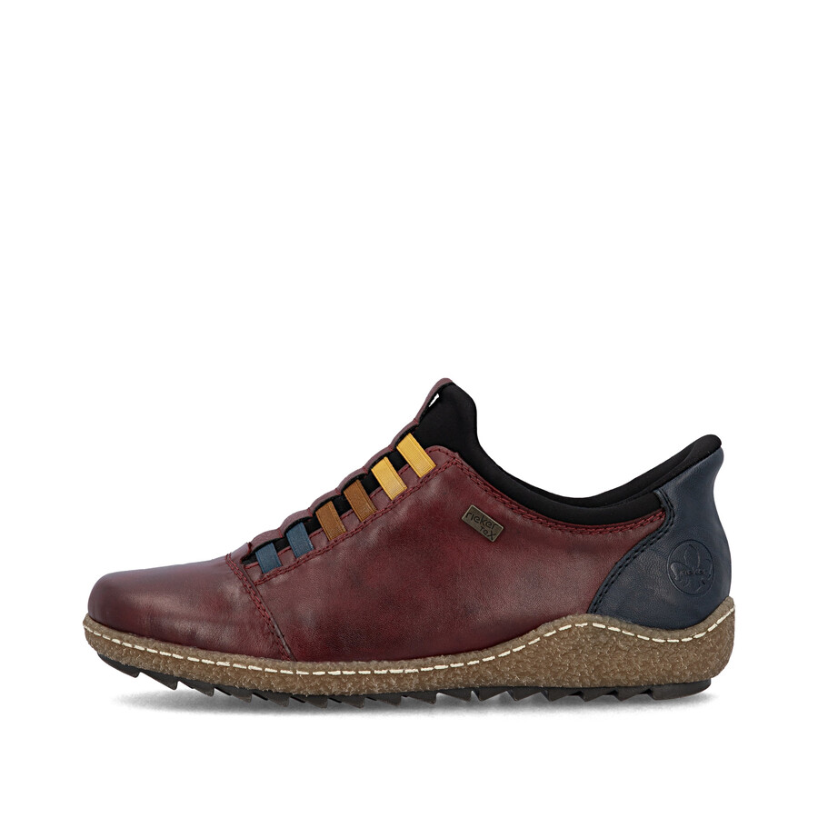 scarpe elasticizzate rosse da donna rieker l7562-35