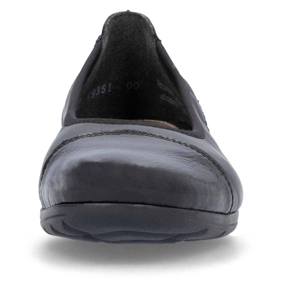 scarpe slip-on nere da donna rieker l9351-00
