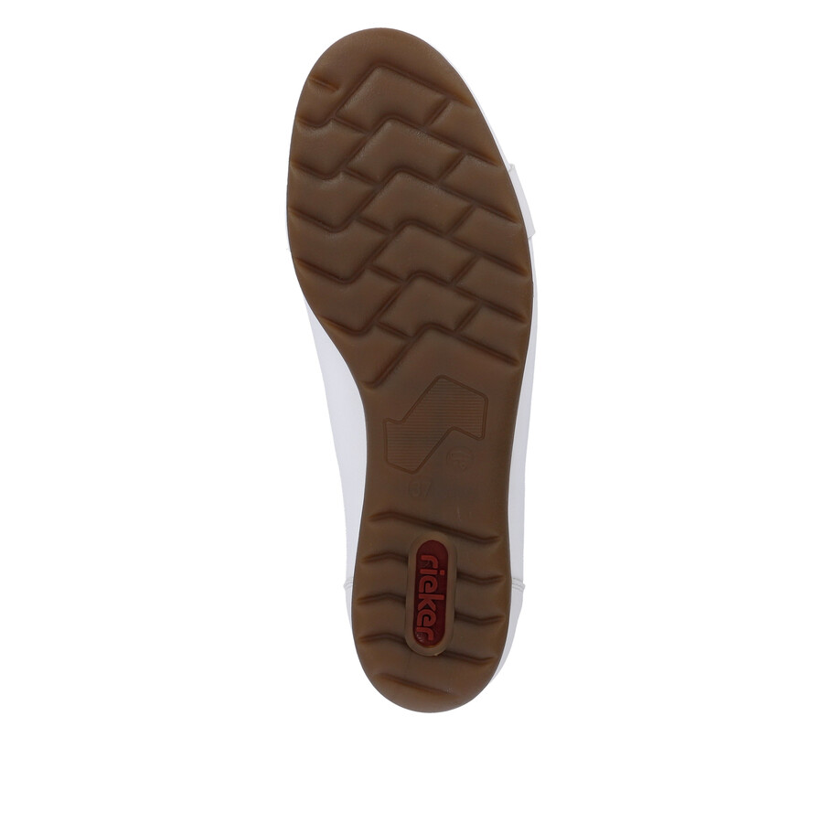 scarpe slip-on bianche da donna rieker l9360-80
