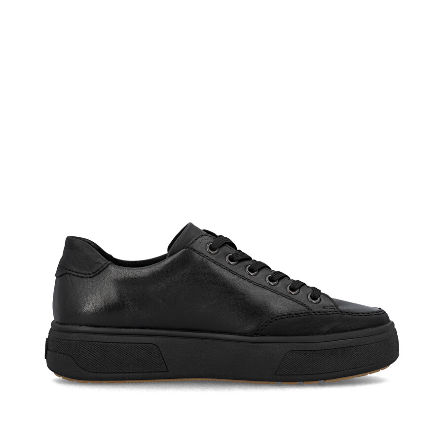 scarpe nere con cerniera per donna rieker m7711-00