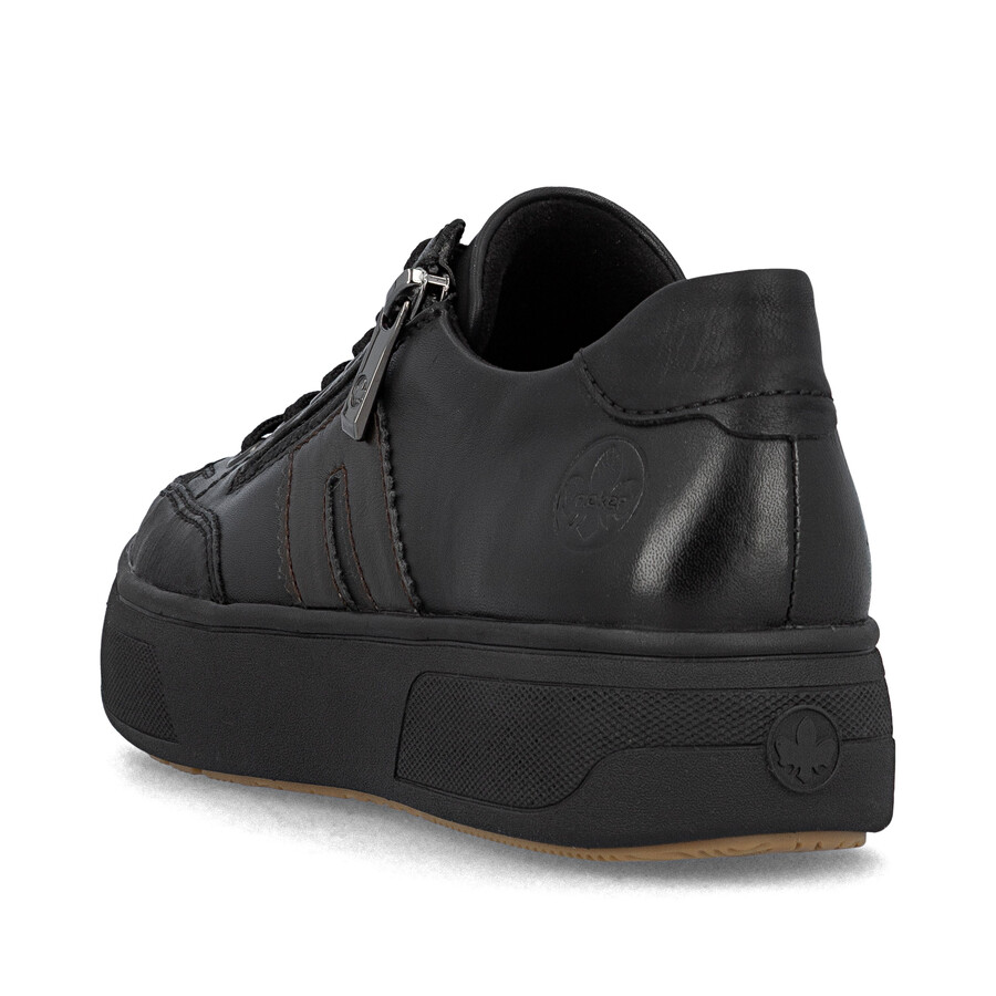 scarpe nere con cerniera per donna rieker m7711-00