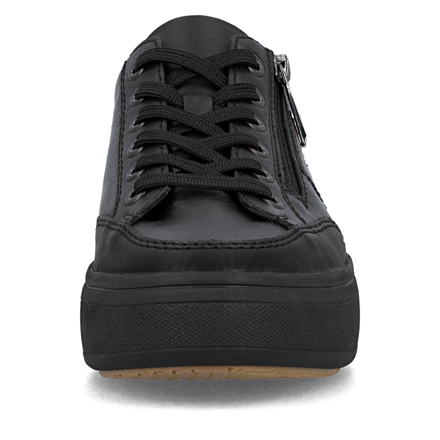 scarpe nere con cerniera per donna rieker m7711-00