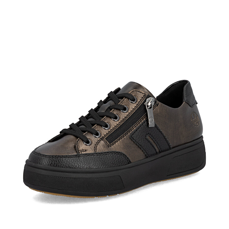 scarpe marroni con cerniera per donna rieker m7711-25