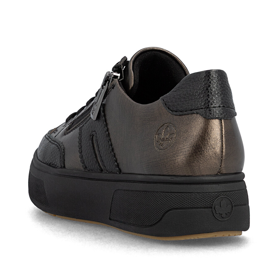 scarpe marroni con cerniera per donna rieker m7711-25