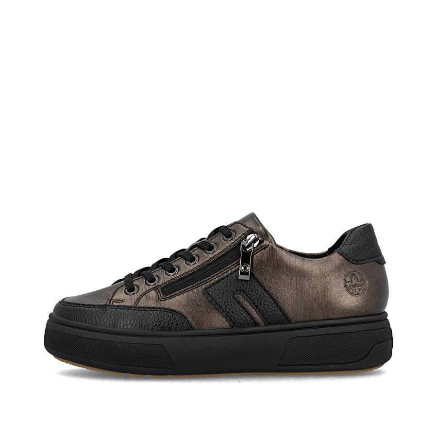 scarpe marroni con cerniera per donna rieker m7711-25