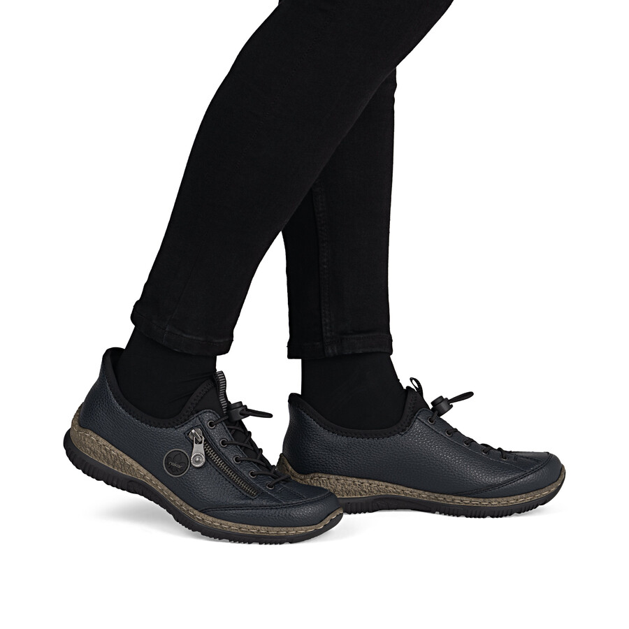 scarpe elasticizzate blu da donna rieker n3267-15