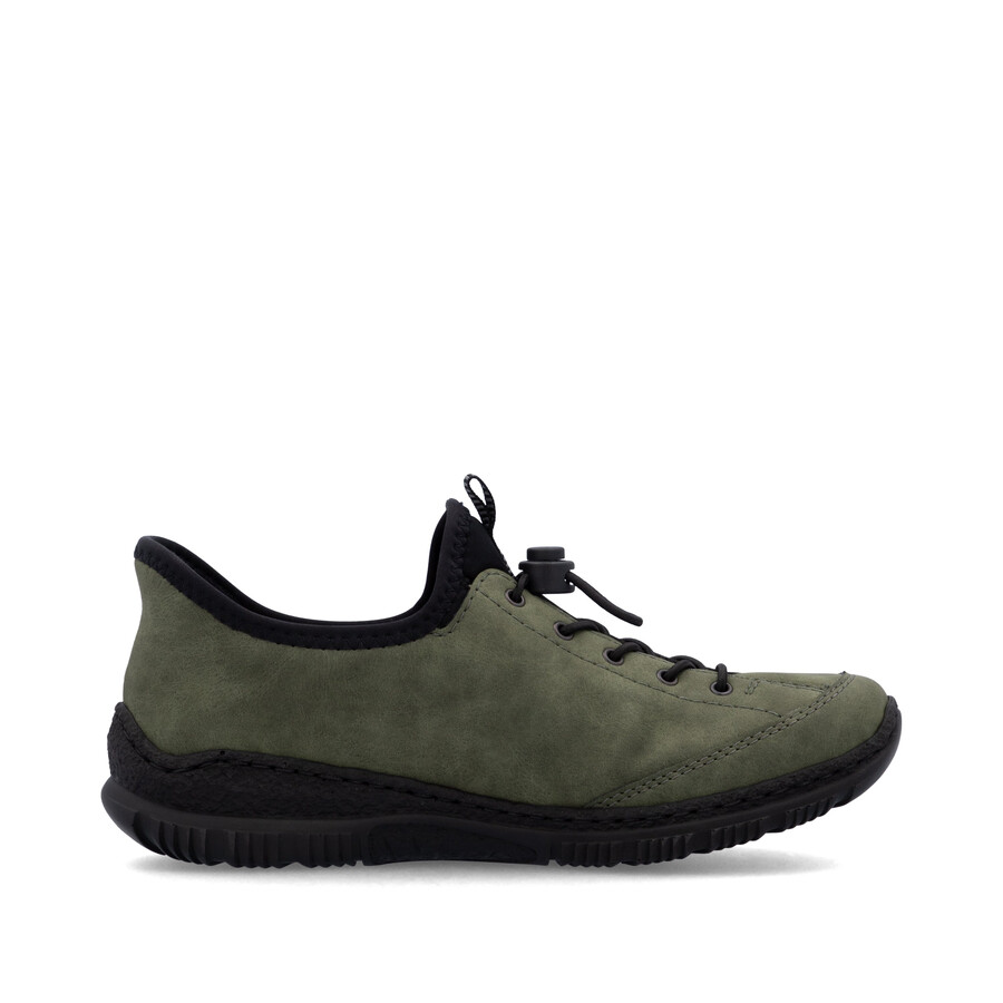 scarpe elasticizzate verdi da donna rieker n3267-54