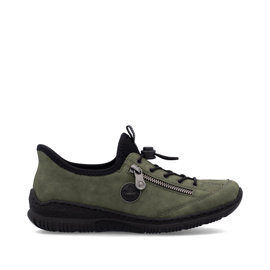 scarpe elasticizzate verdi da donna rieker n3267-54