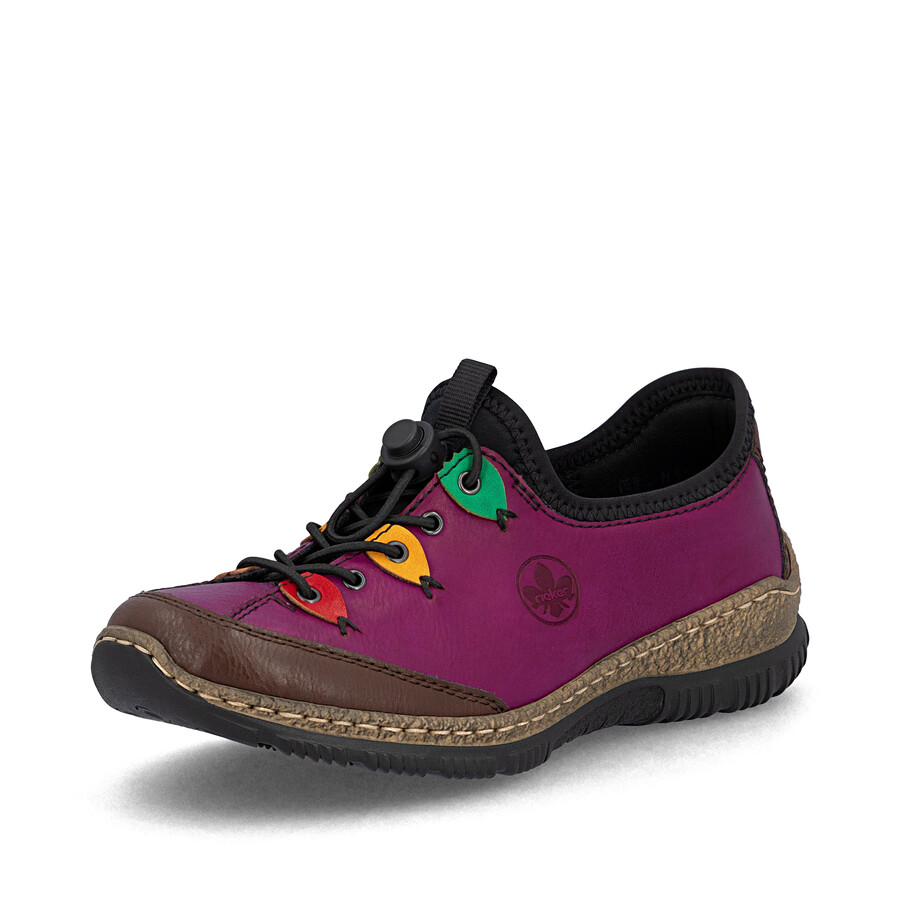 scarpe elasticizzate rosa da donna rieker n3271-30