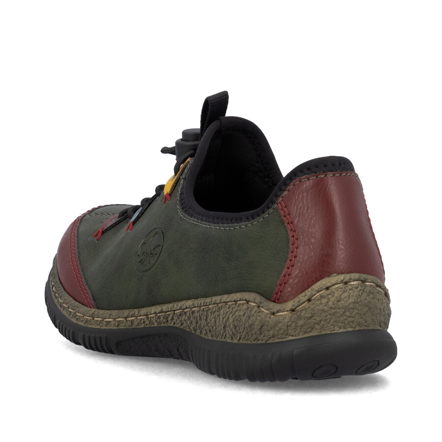 scarpe elasticizzate verdi da donna rieker n3271-54