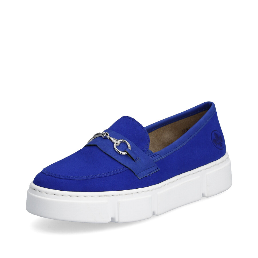 scarpe elasticizzate blu da donna rieker n5956-14
