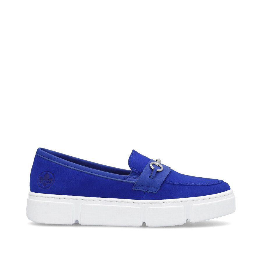 scarpe elasticizzate blu da donna rieker n5956-14