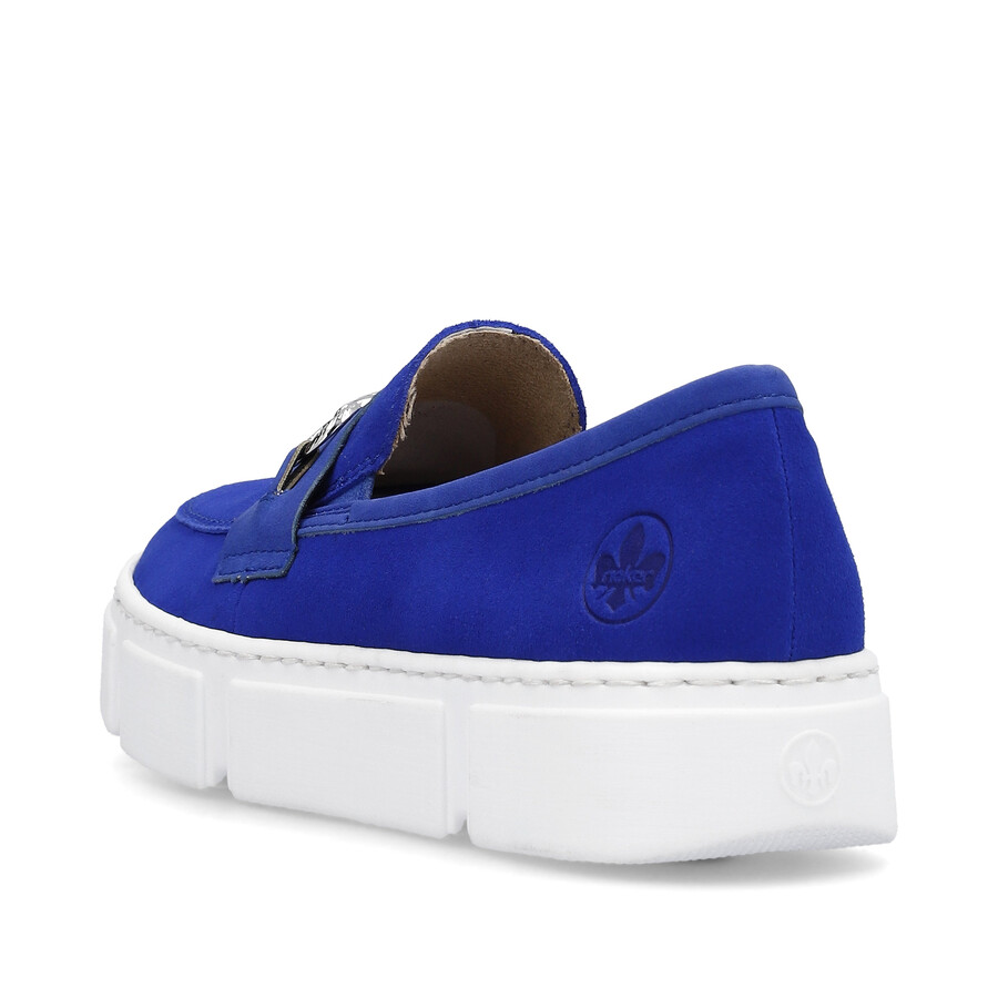 scarpe elasticizzate blu da donna rieker n5956-14
