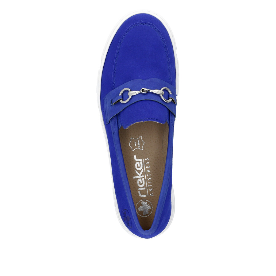 scarpe elasticizzate blu da donna rieker n5956-14