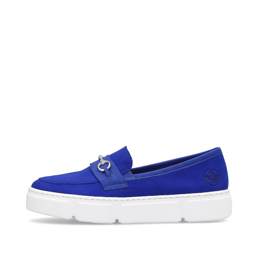 scarpe elasticizzate blu da donna rieker n5956-14