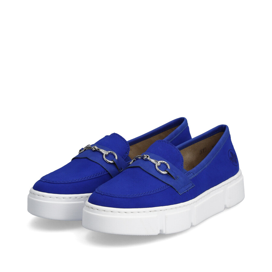 scarpe elasticizzate blu da donna rieker n5956-14