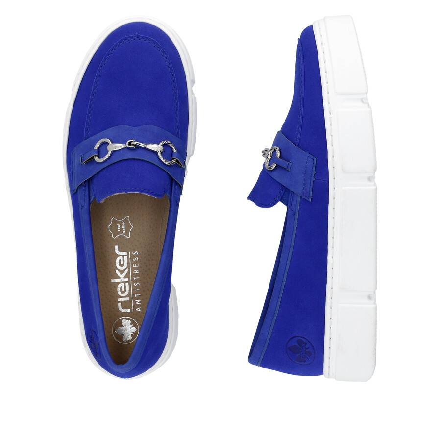 scarpe elasticizzate blu da donna rieker n5956-14