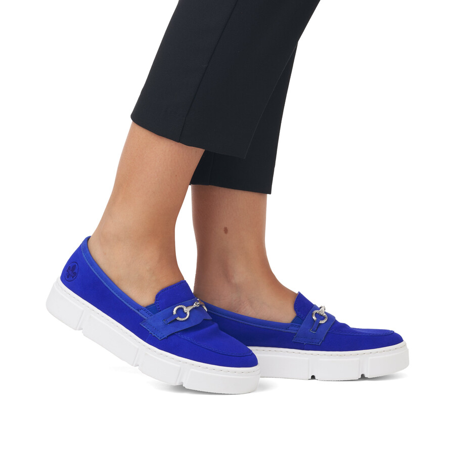 scarpe elasticizzate blu da donna rieker n5956-14