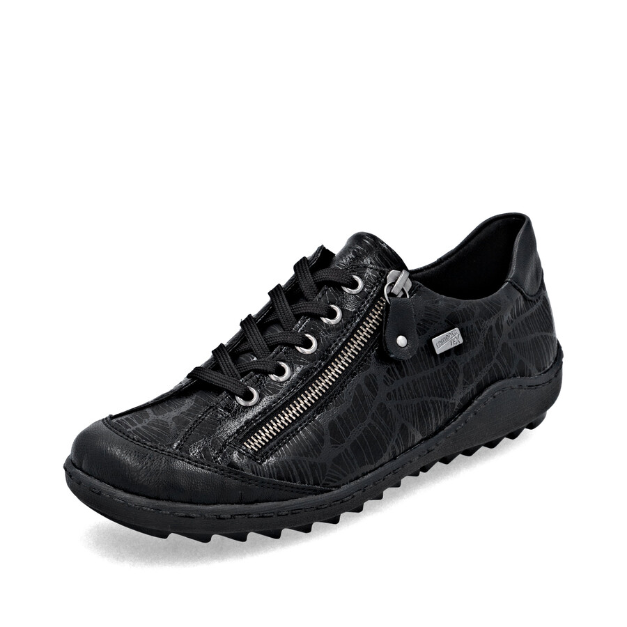 scarpe nere con cerniera da donna remonte r1402-00