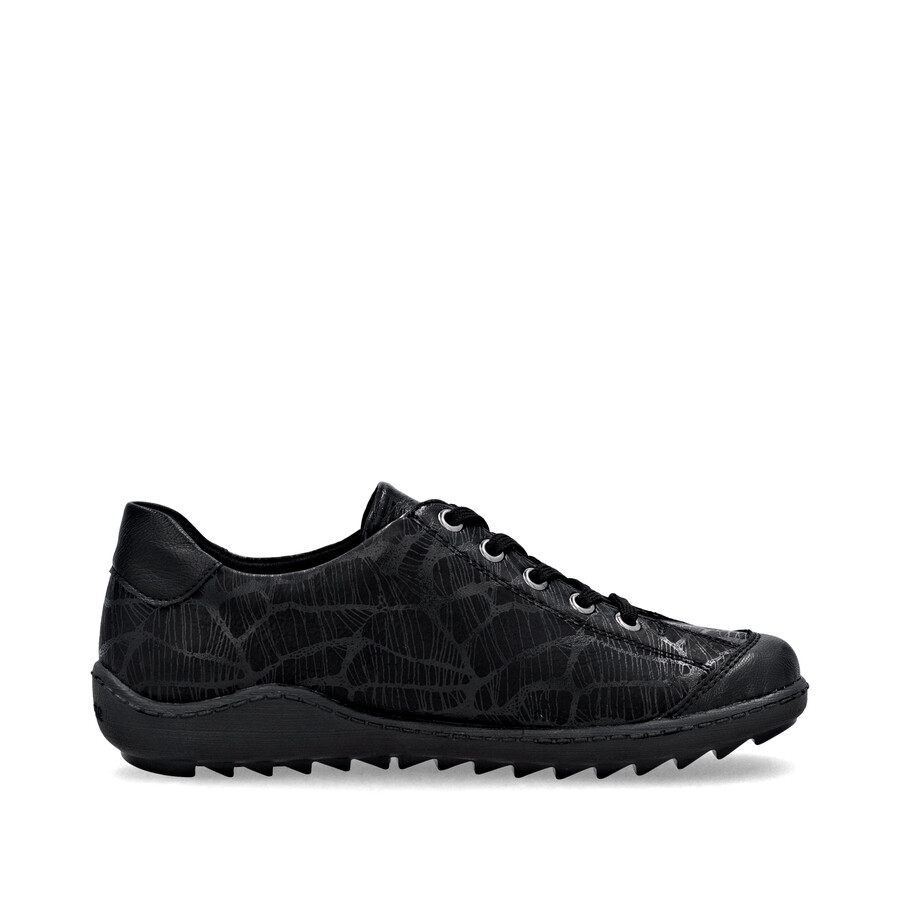 scarpe nere con cerniera da donna remonte r1402-00
