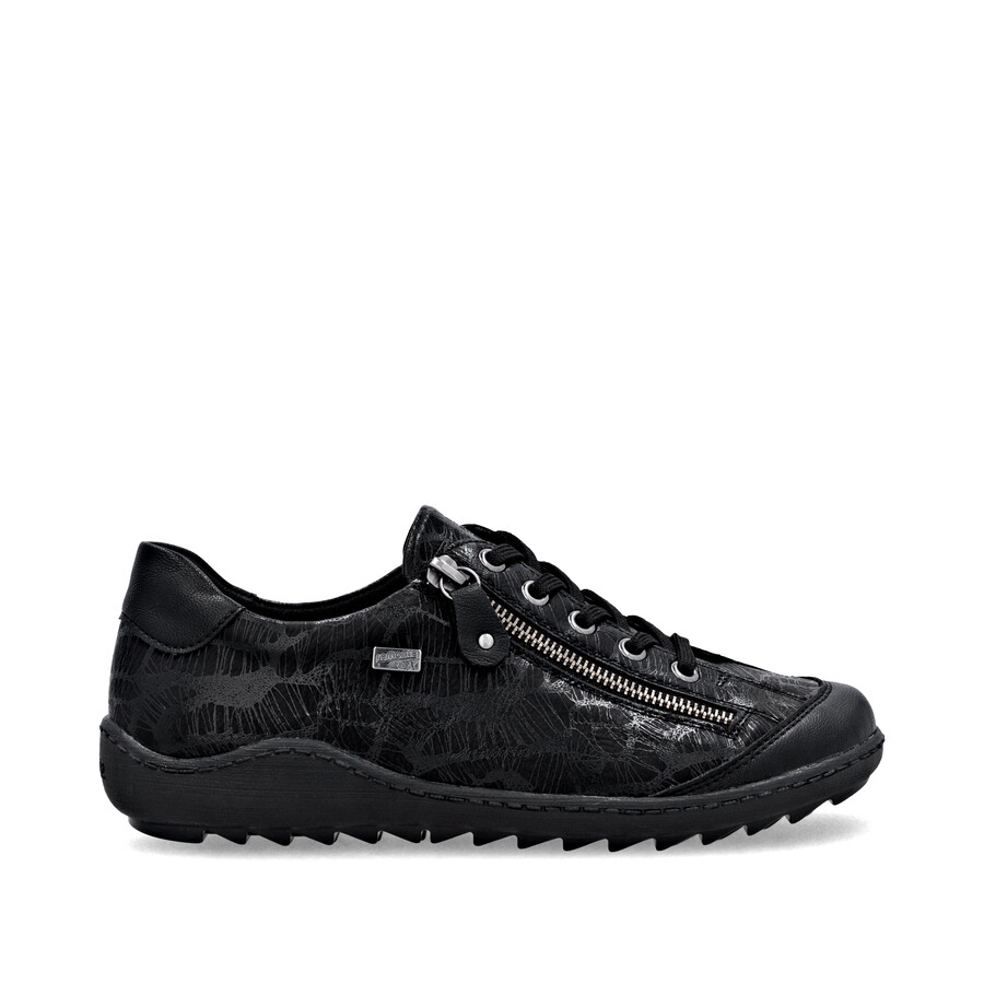 scarpe nere con cerniera da donna remonte r1402-00