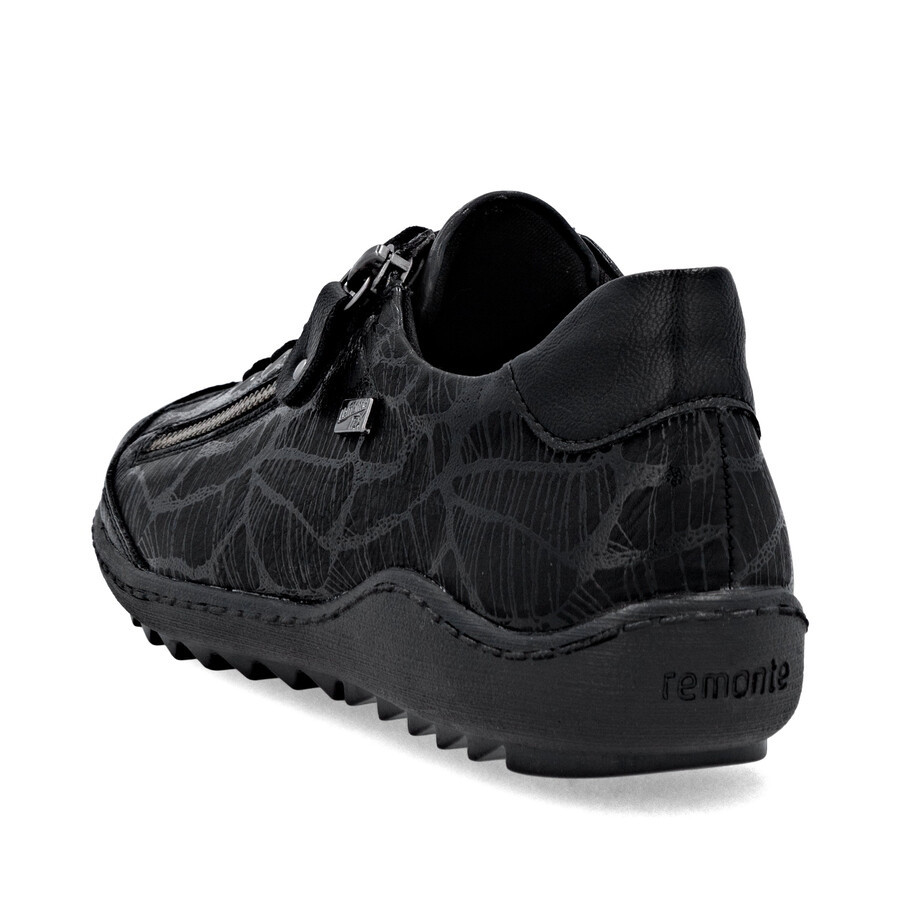 scarpe nere con cerniera da donna remonte r1402-00