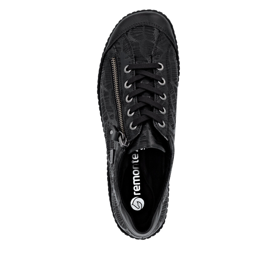 scarpe nere con cerniera da donna remonte r1402-00