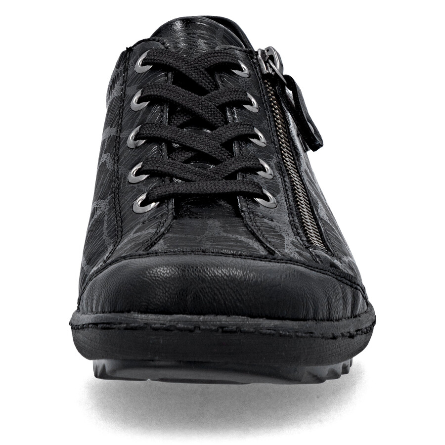 scarpe nere con cerniera da donna remonte r1402-00