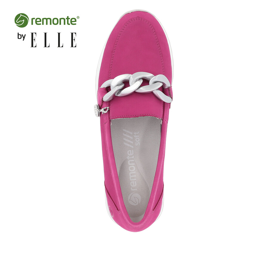scarpe elasticizzate rosa da donna remonte r2544-32