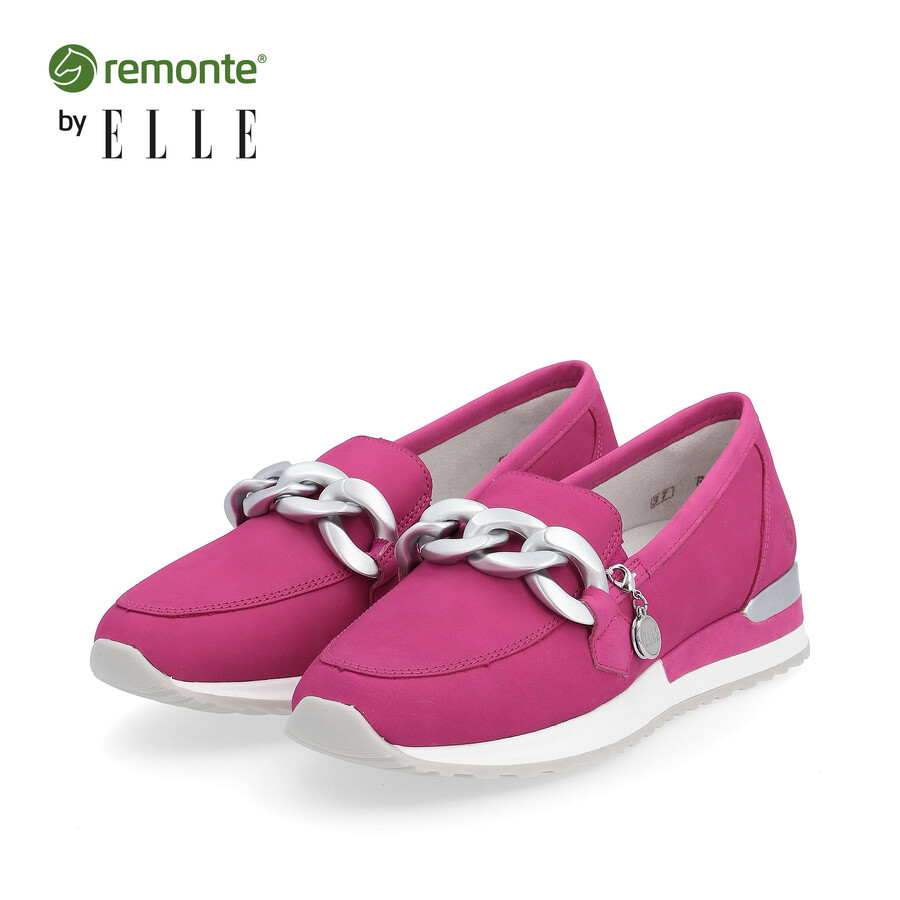 scarpe elasticizzate rosa da donna remonte r2544-32
