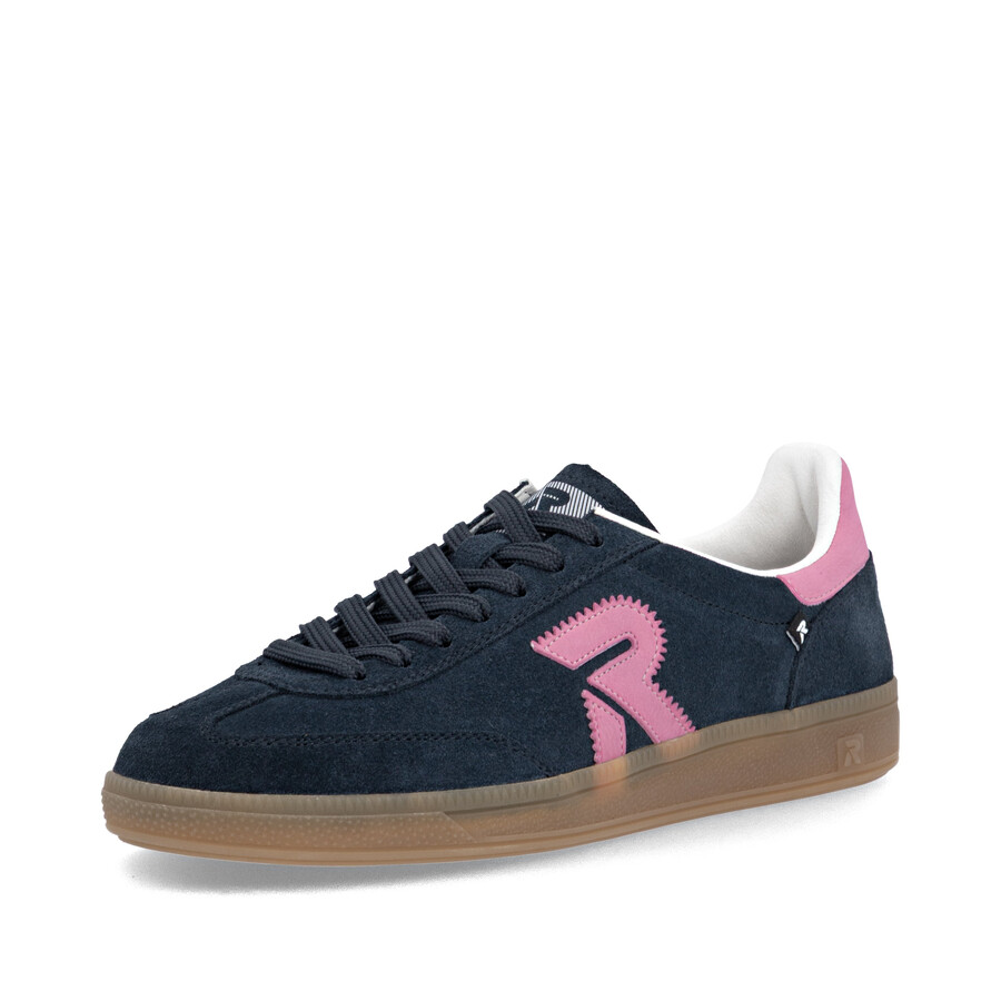 scarpe da ginnastica blu da donna rieker sport w2200-15