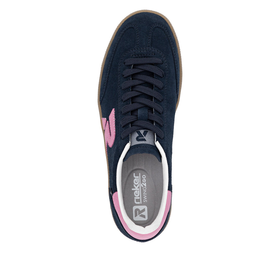 scarpe da ginnastica blu da donna rieker sport w2200-15