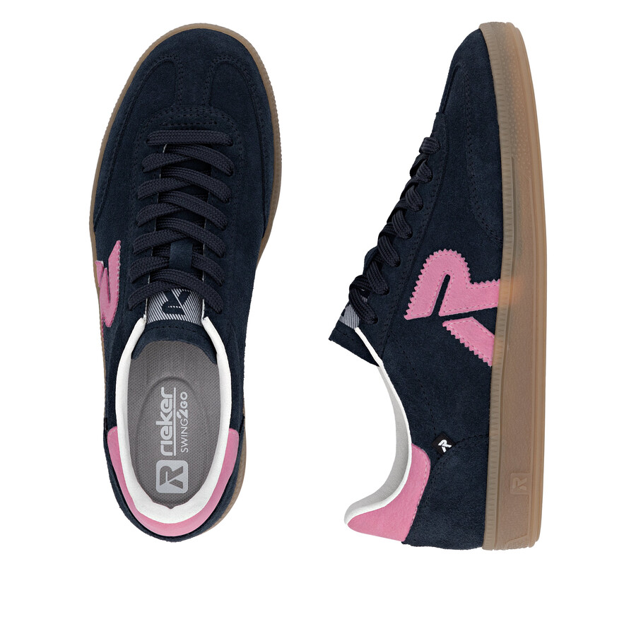 scarpe da ginnastica blu da donna rieker sport w2200-15