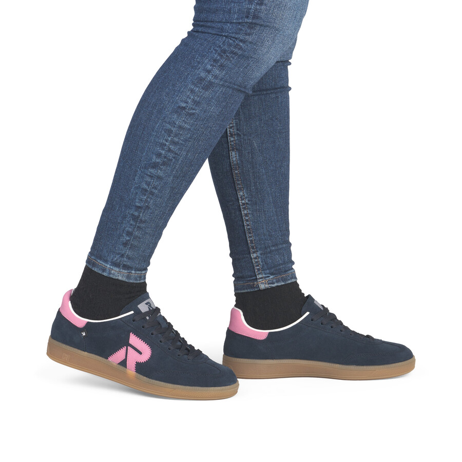 scarpe da ginnastica blu da donna rieker sport w2200-15