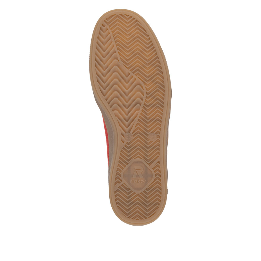 scarpe da ginnastica rosse da donna rieker sport w2200-33