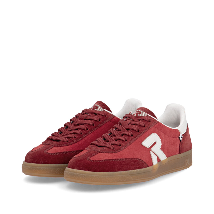 scarpe da ginnastica rosse da donna rieker sport w2200-33