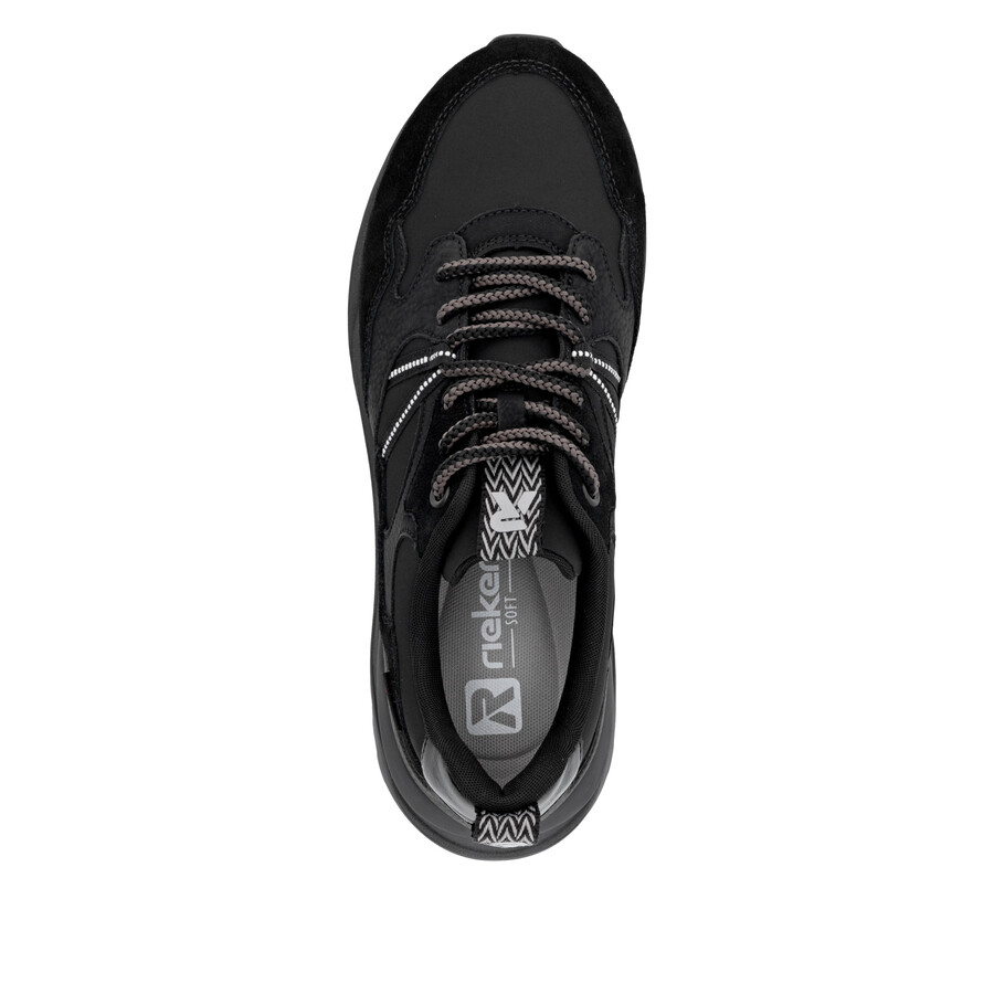 scarpe da ginnastica nere da donna rieker sport w2501-00