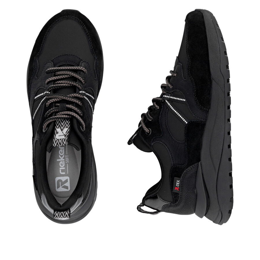 scarpe da ginnastica nere da donna rieker sport w2501-00