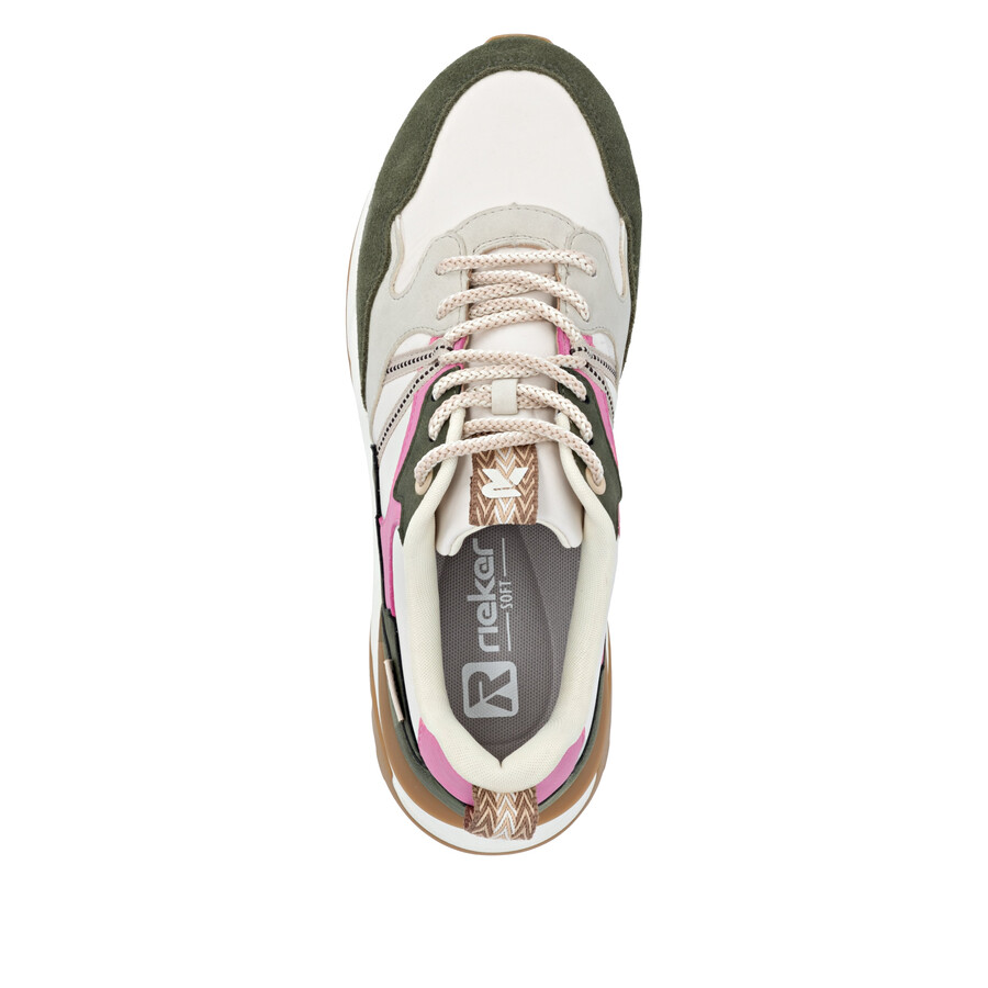 scarpe da ginnastica bianche da donna rieker sport w2501-83
