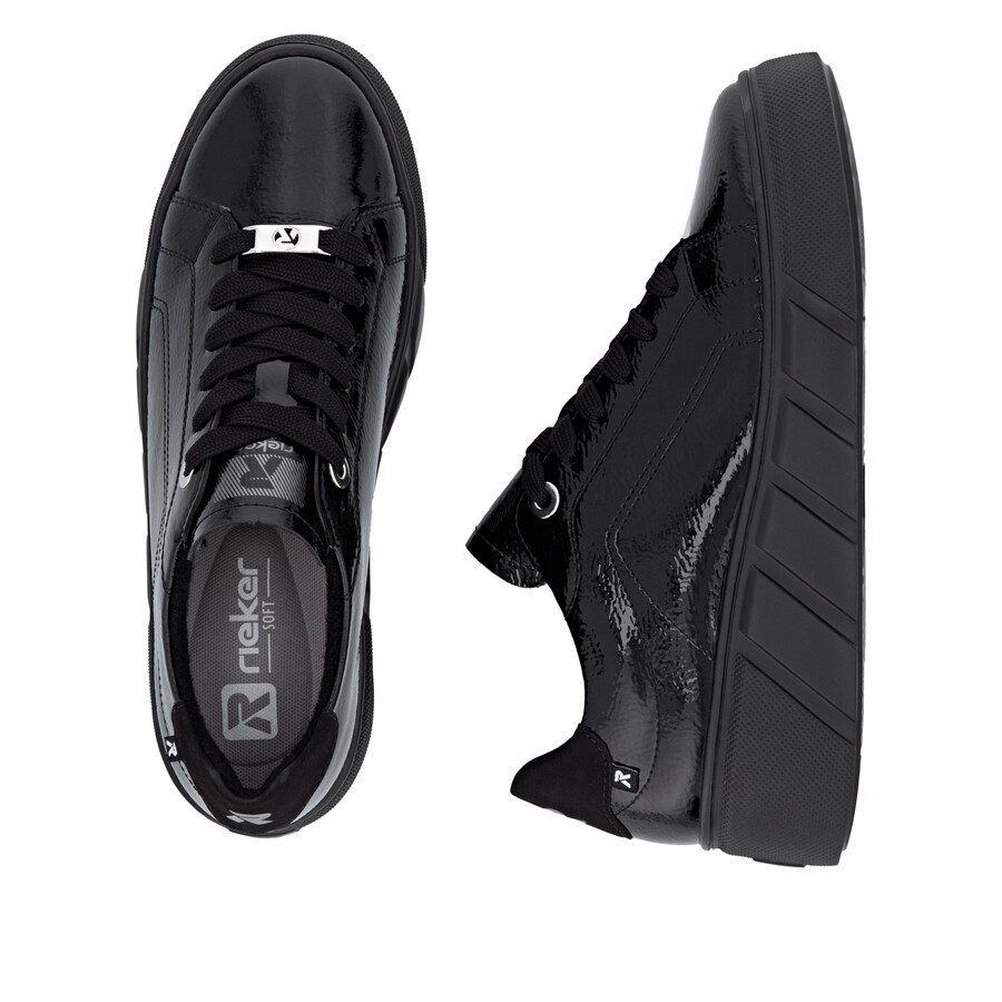 scarpe da ginnastica nere da donna rieker sport w2601-00