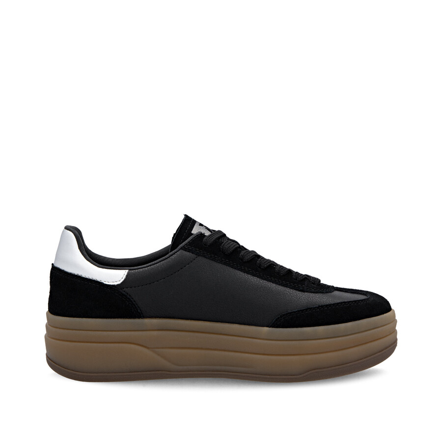 scarpe elasticizzate nere da donna rieker sport w3700-00