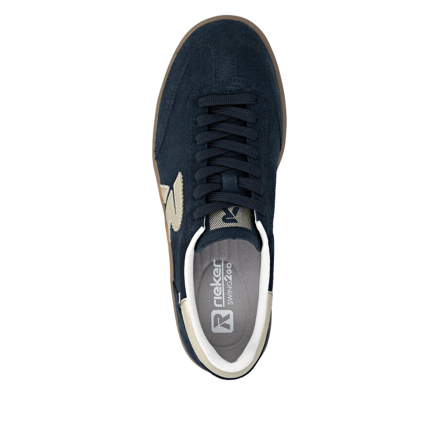 scarpe elasticizzate blu da donna rieker sport w3700-14
