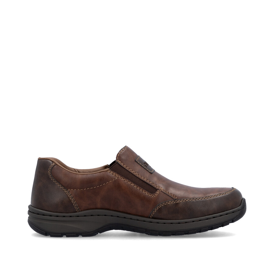 scarpe elasticizzate marroni per uomo rieker 03354-26