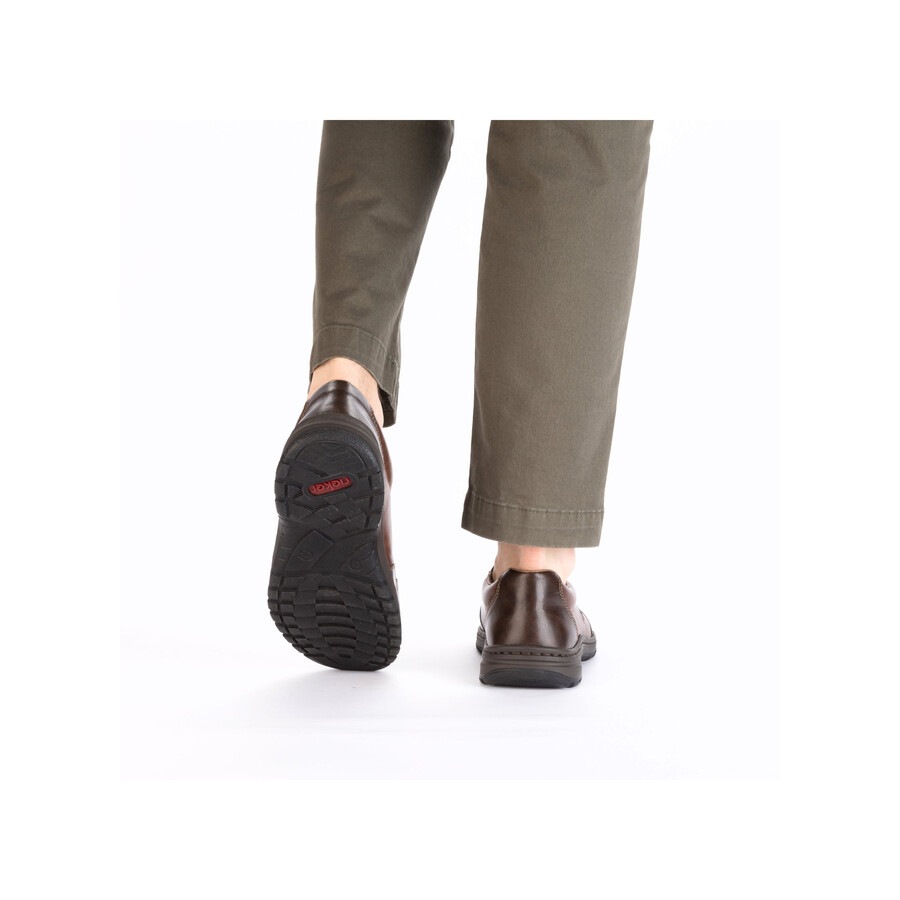 scarpe elasticizzate marroni per uomo rieker 03354-26