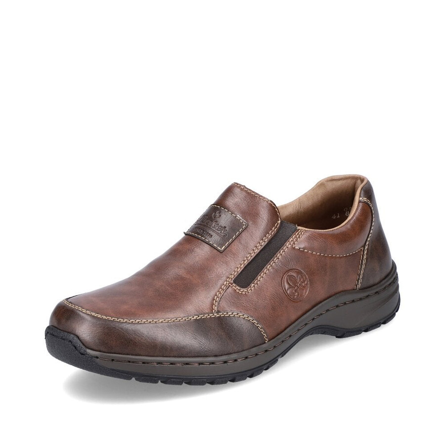 scarpe elasticizzate marroni per uomo rieker 03354-26