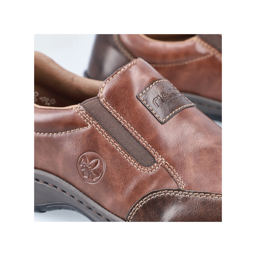 scarpe elasticizzate marroni per uomo rieker 03354-26