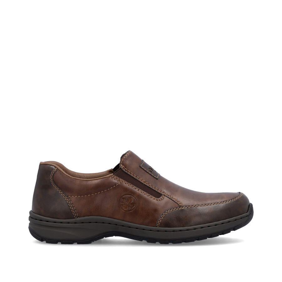 scarpe elasticizzate marroni per uomo rieker 03354-26