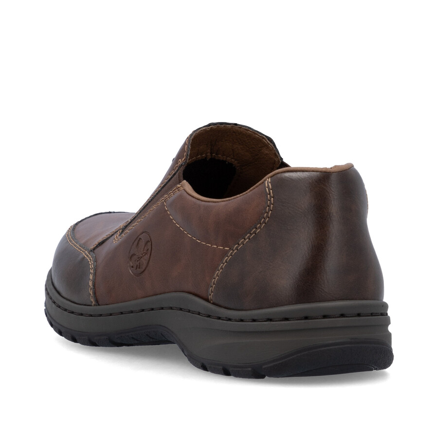 scarpe elasticizzate marroni per uomo rieker 03354-26